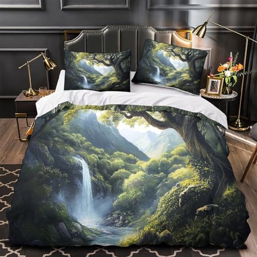 Drap de couette 3D en microfibres résistantes 260x220cm anti-plis - 2