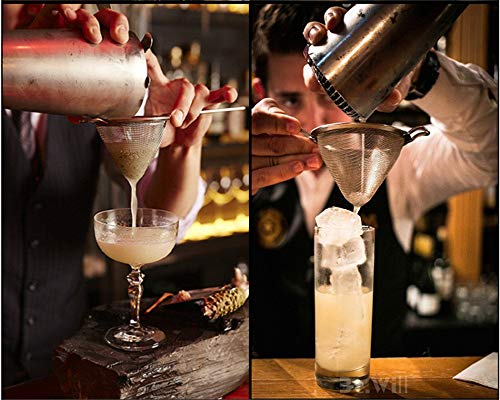 Cocktailzeef van roestvrij staal, professioneel bargereedschap, conische zeef, zwart - Afbeelding 6