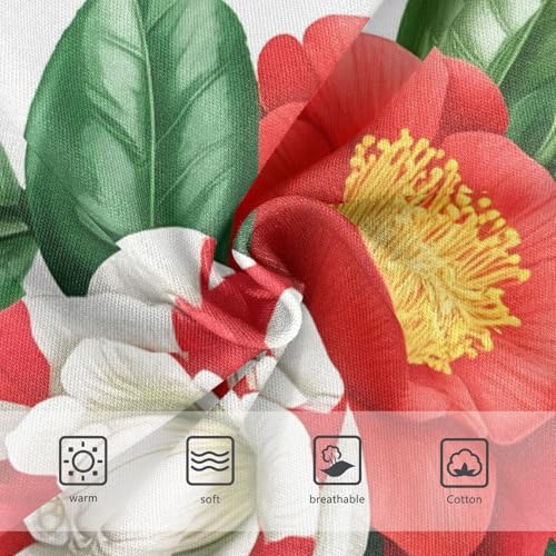 Animals Toddler Underwear Floral 2t Cotton Panties Little Girl Red Camellia Green Leaves White Kids Briefs Undies3