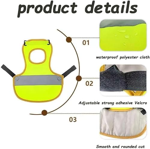 SYH&AQYE Gilet réfléchissant for Poules, Harnais for Poules, vêtements for Poules, Gilet for Animaux de Compagnie avec Bande réfléchissante for Poules, Canards, oies(Noir) – vue 3