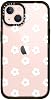 CASETiFY Impact iPhone 13 Case [6.6ft Drop Protection] - Ditsy Daisies - White - Clear Black