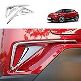 TUBAIZAI Car Accessories Compatible with Toyota C-HR CHR 2019 2018 Exterior Rear Fog Light Lamp Cover Trim ABS 2PCS(Glossy Chrome Style,Rear)