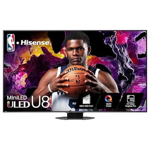 Hisense 85-Inch Class U8 Series Mini-LED ULED 4K UHD Google Smart TV (85U8N, 2024 Model) - QLED, Native 144Hz, Full Array Local Dimming, Game Mode Pro, Alexa Compatibility