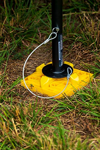 Camco Rv Tongue Jack Stand | Distributes Your Trailer Weight Evenly | Compatible With 2-Inch And 6-Inch Diameter Tongue Jacks | Features A 3,500 Lb. Weight Rating (44636) #TOP5
