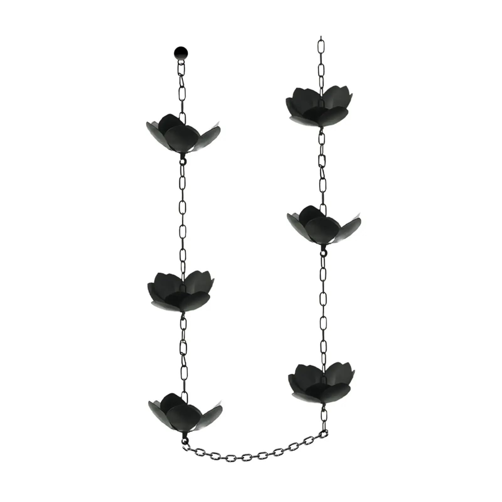 Catene gocciolatoio da grondaia Catena for la Pioggia, Catena in Metallo for Raccolta dell'Acqua piovana, for Black Lotus, grondaie Esterne, deviatore for l'acqua Estiva