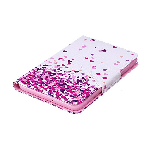 Uucovers For Samsung Galaxy Tab A 7.0 Inch Tablet 2016 Case (Sm-T280/T285) With Auto Wake/Sleep Folio Stand Smart Wallet Slim Lightweight Pu Leather & Soft Tpu Back Shockproof Cover, Girl's Heart #TOP5