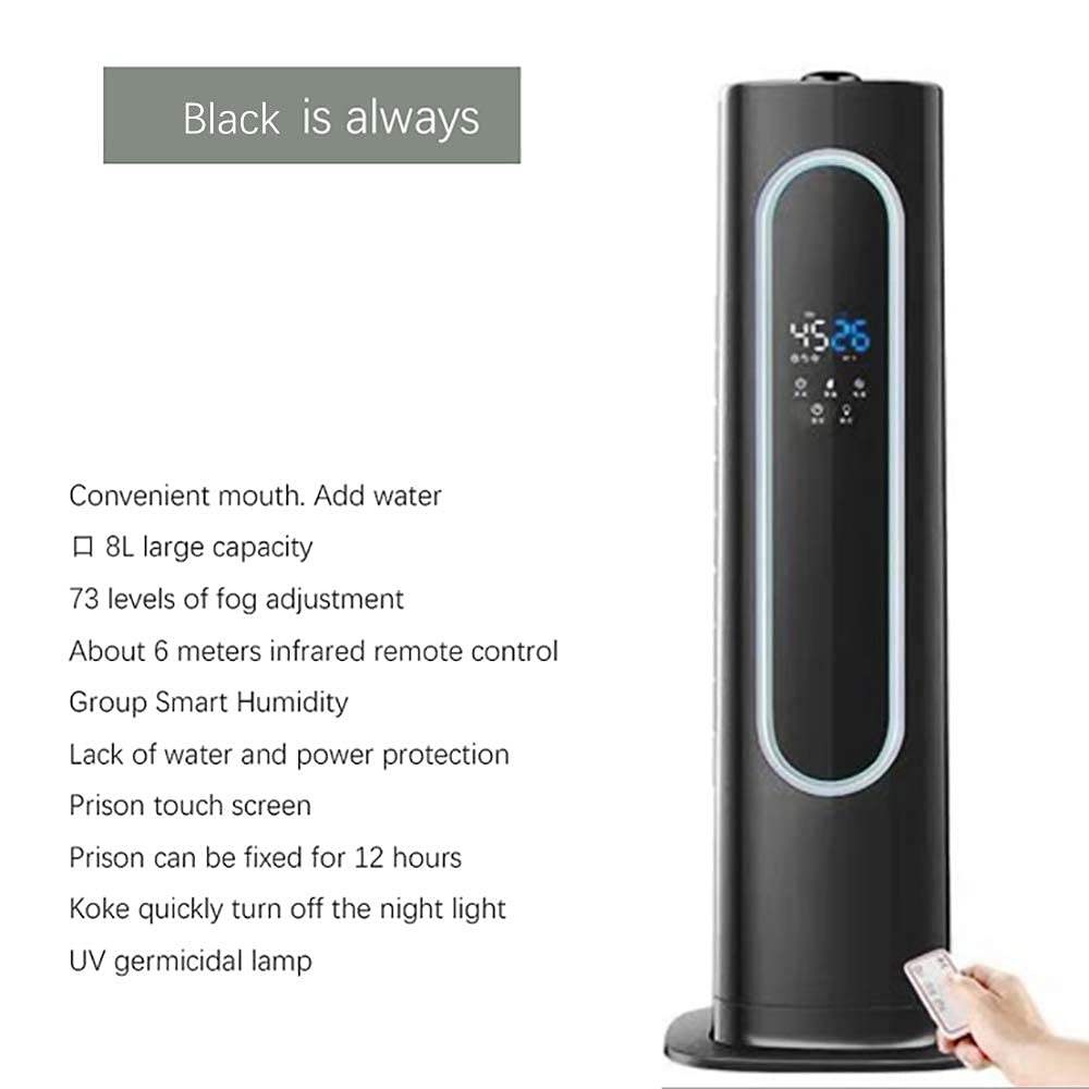 Humidificadores para Dormitorio, humidificador de Aire ultrasónico, humidificador silencioso de Relleno Superior Adecuado para dormitorios, Habitaciones Grandes, bebés y familias con una Gran capaci