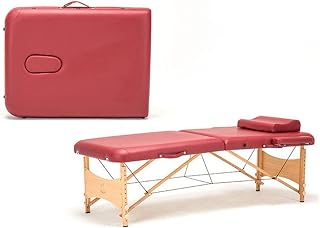 LIANAIzdc Folding Bed Portable Relaxing Body Massage Bed Desktop Cradle Folding Furniture Massage Bed (Color : Red)