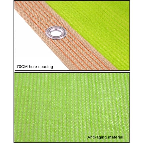 Voile d'ombrage vert fruit 3x8m avec œillets pour véranda - 5