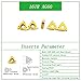 10PCS 16ER AG60 / 16IR AG60 CNC Lathe Indexable Threading Carbide Turning Insert Blade (16IR AG60)
