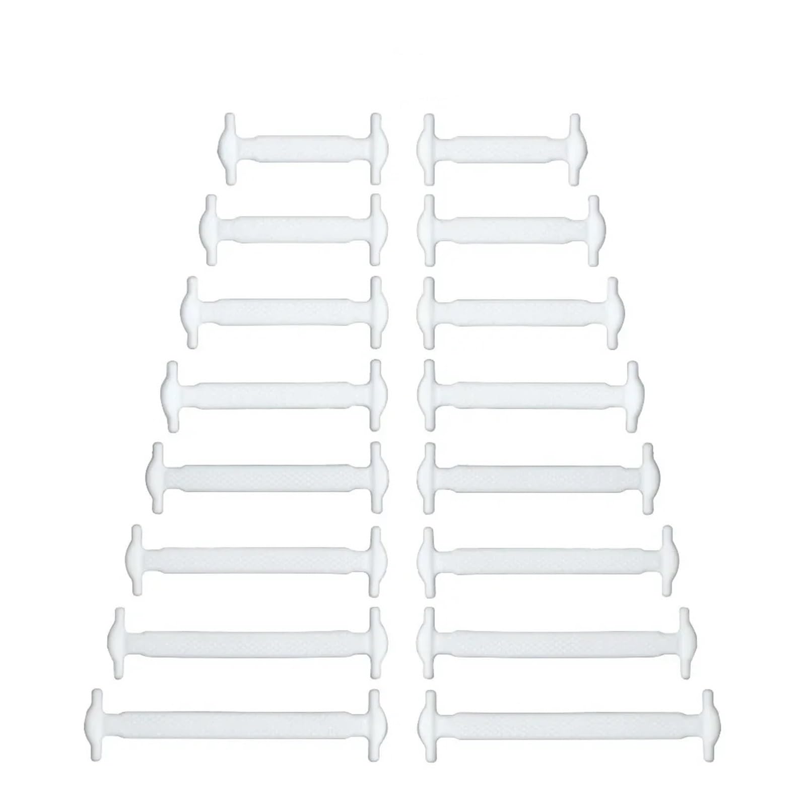 Schnürsenkel, Sportliche Spitze, Elastische Schnürsenkel aus Silikon, elastische Schnürsenkel, spezielle Schnürsenkel ohne Binden for Männer und Frauen, kreative Lazy Rubber Lacs(White)