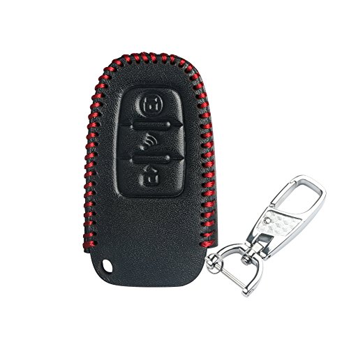 Étui en cuir Easyguard EC002 PKE protection clé alarme noir 001