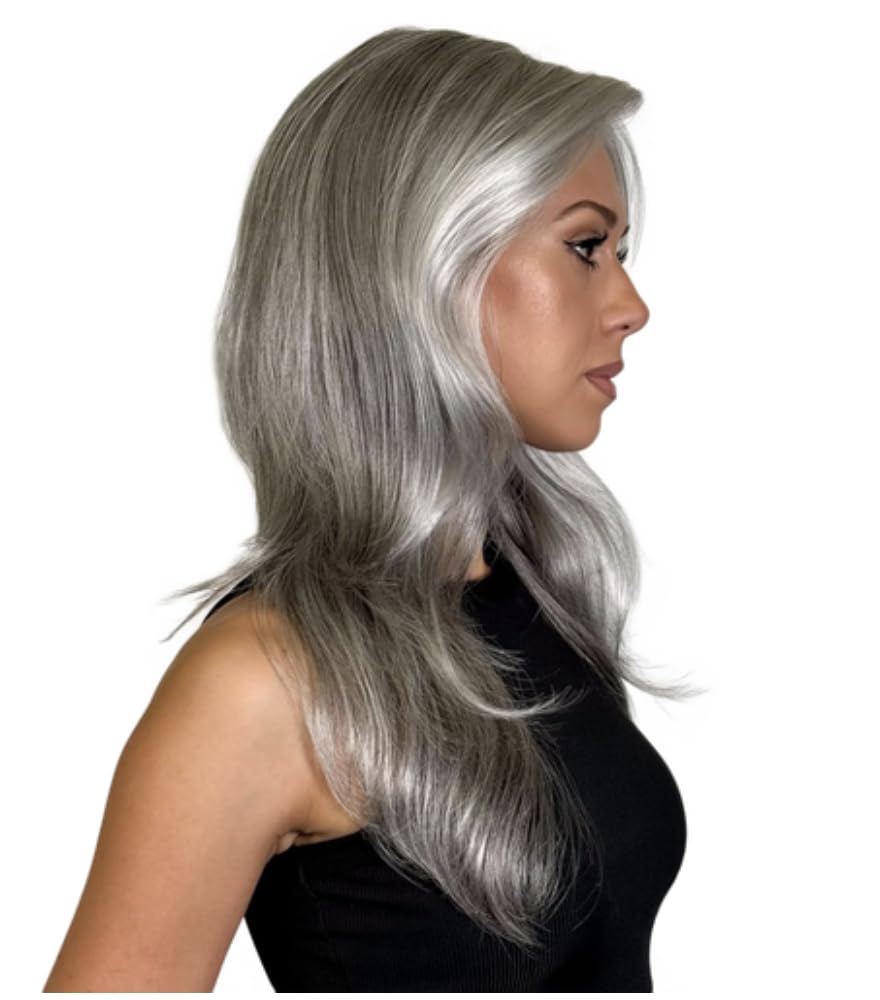 Tressallure Blaze PLUM Lace Front Mono Top Synthetic Wig – Natural Light Density, Effortless Synthetic Fiber, Salon-Quality Long Layers Ready to Wear