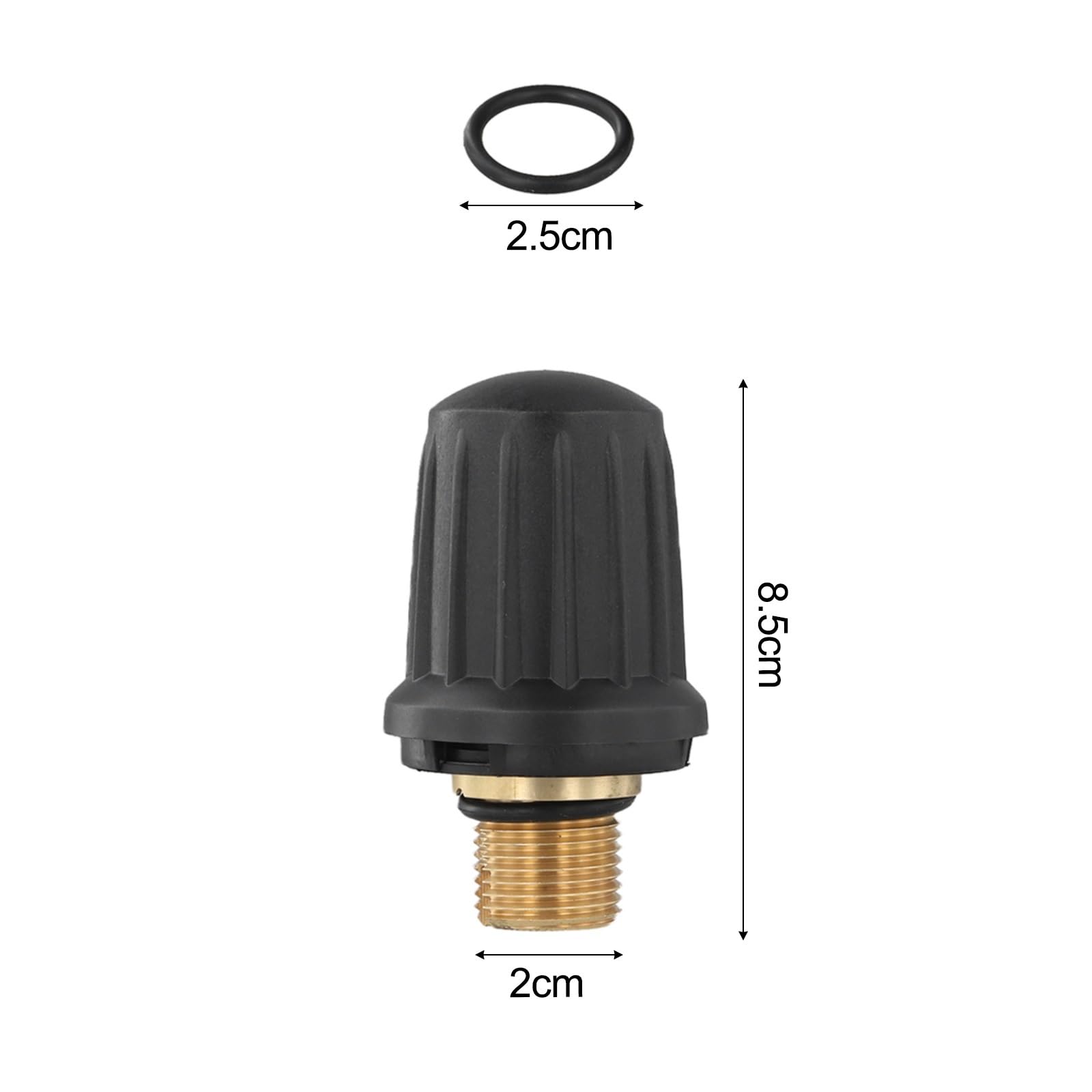 Tapa del Tanque del Limpiador a Vapor con Junta tórica, Compatible con Karcher | Sellado confiable, bloqueo de seguridad, fácil instalación, compatible con Karcher SC2.000 y más(2pcs)