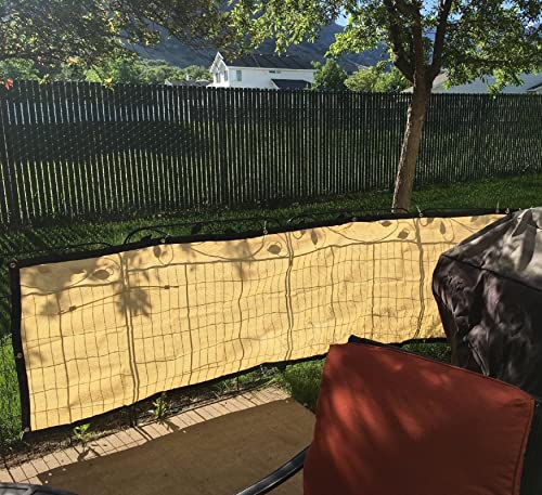 Abrotain Fence Covering Privacy Screen Balcony Privacy Screen 3'3"X16' Outdoor Patio Shade Cloth Fabric Deck Railing Decor Wind Block Mesh For Backyard Patio Pool Porch Garden Fence Protection #TOP1