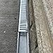 Concrete Trench Drain Grate Cover Water Drainage Channel Outdoor Patio Yard Quick Drainage Solutions for All Scenarios(1m,70x50mm)