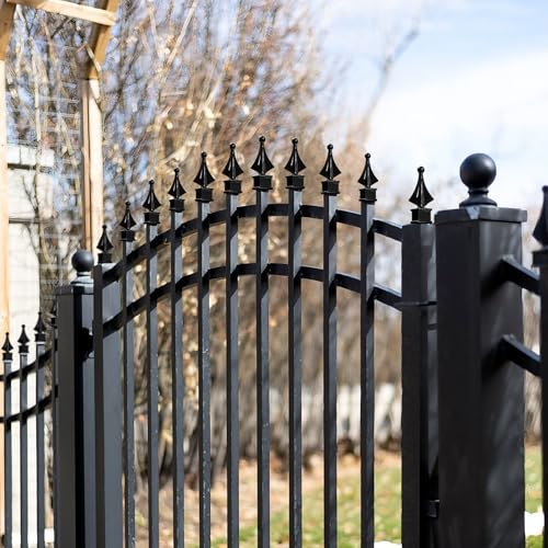 ZXNhome 30pcs Black Fence Finials Fits 3/4\" Square Post- Polypropylene Plastic Four Sided Spire Wing Tip Finial Fence Toppe for Iron Picket Fence Tops Decoratio