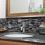 Faites des Économies: Ces autocollants en vinyle à motifs de carrelage de cuisine vous éviteront d'avoir remplacer de vieux carreaux et vous feront économiser beaucou de temps et d'argent