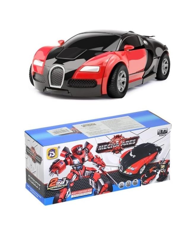 iChoice Robot Car For Kids With Light&Music Toy For Kids, Deformation Robot Car For Kids Battery Operated, Deformation Toy (Robot Car Yellow) - Image 8 thumbnail