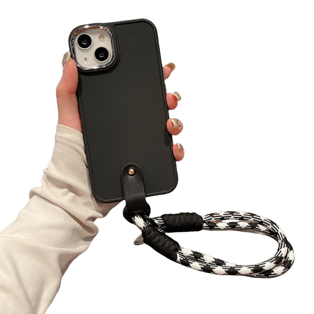 Bracelet pour iPhone 15 Pro Max anti-chute étui mat noir - 7