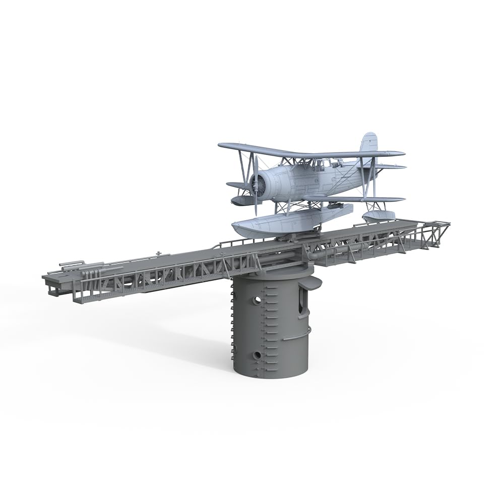 MRY-SFW LYR72220DX 1/72 zestaw do budowy modelu wojskowego US Navy SOC-1 Seagull i katapulta samolotu