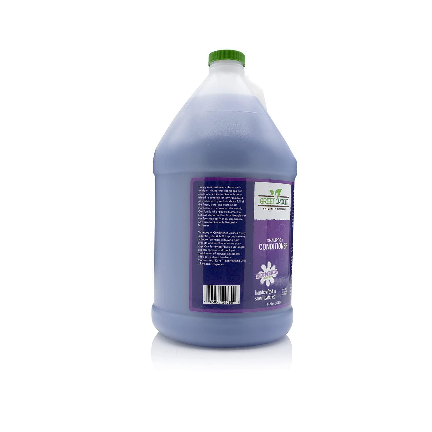 GreenGroom Champú Para Perros Más Acondicionador, 1 Galón | Todos Los Ingredientes Naturales, Desenreda Y Fortalece, Renueva La Humedad, 2 En 1, Desenredante