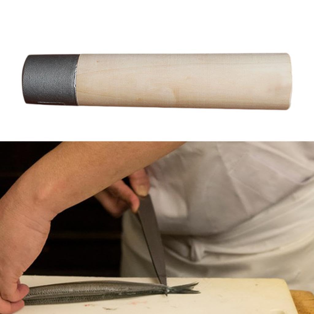 4x Manico per Da Cucina,Riparazione Fai Da Te,Impugnatura Comoda,Materiali per Artigianato,Manico per Riparazione,Manico per Sashimi