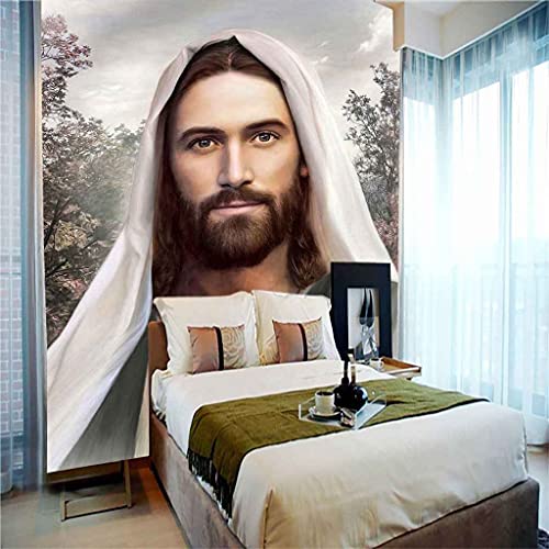 Papier peint DIY portrait de Jésus 150x105 cm autocollant - 5