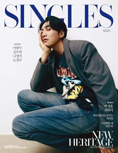 [イ・グァンス D TYPE] 韓国雑誌 Singles (シングルズ) 2025年 11月号 (ディオ＆キム・ウビン＆イ・グァンス＆ナ・ヨンソク表紙/パク・ソンフン、チェ・ヒソ記事) (Singles Korea 2025年 10月号)のサムネイル