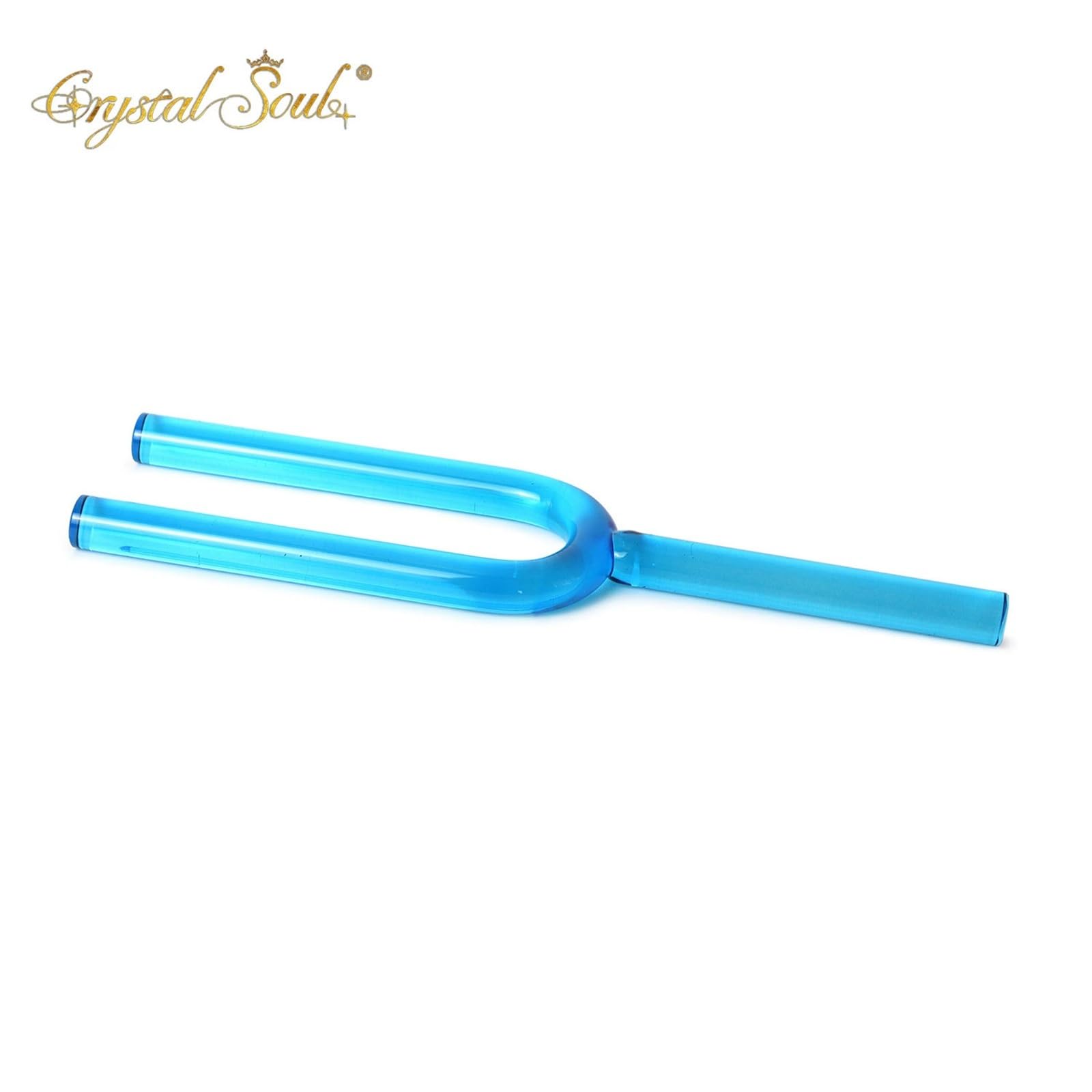 Diapason curativo in cristallo di quarzo naturale azzurro - 7 toni (da C a B), diapason curativo da 16 mm for yoga, meditazione e terapia del suono(440hz,G)