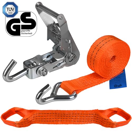 Radspanngurte 4er Set Spanngurte 2,9 m Ratschengurte 2000 daN Zurrgurtefür Autotransport PKW Radsicherung DIN EN 12195-2