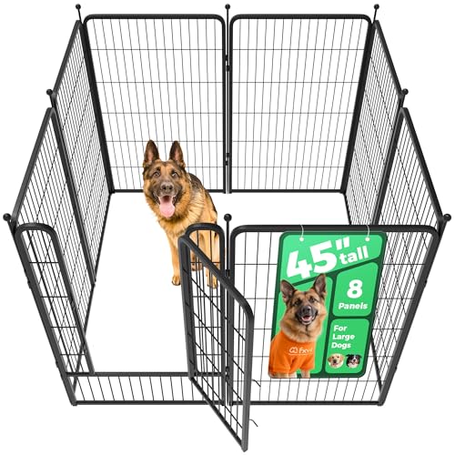 Image of FXW Rollick Unleashed Dog Playpen for Indoor, Yard, RV Camping, 45 inch 8 Panels for Large Dogs│Patented