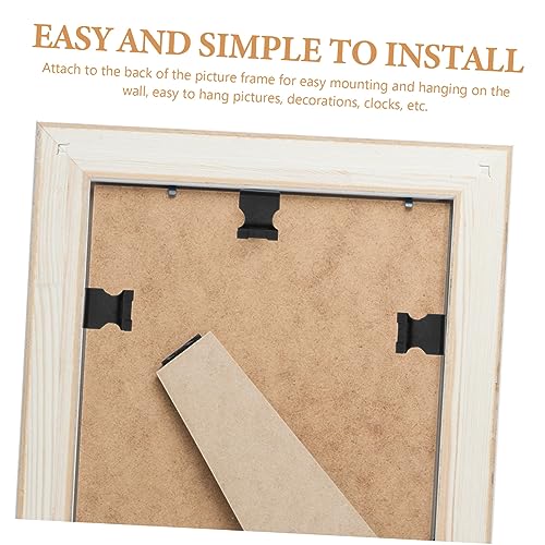 Image of 120pcs Metal Picture Frame Hangers Heavy-Duty Hooks for Wall Art Easy to Install for Home Decor and Classroom Use