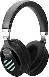 Headphone, Fone de Ouvido Bluetooth, Preto, com LED RGB, Microfone Embutido, Rádio FM, Entrada Auxiliar e Cartão SD, Compatível com Android e iOS