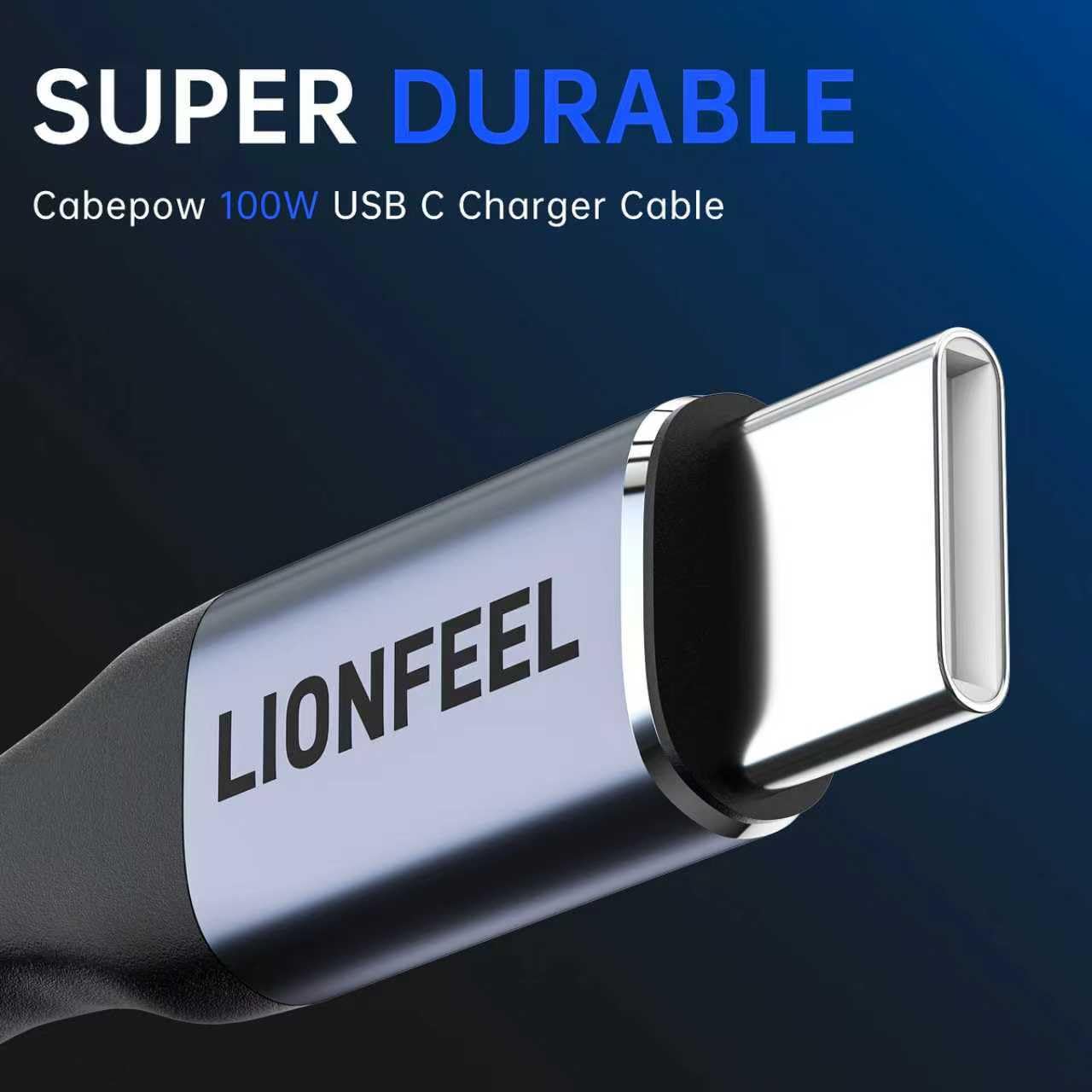 100 W USB-C-auf-USB-C-Kabel, 2 Stück, 1,2 m, geflochtenes Nylon-Schnellladekabel, Typ-C-Ladekabel für iPhone 17/16/15, Galaxy, MacBook, iPad