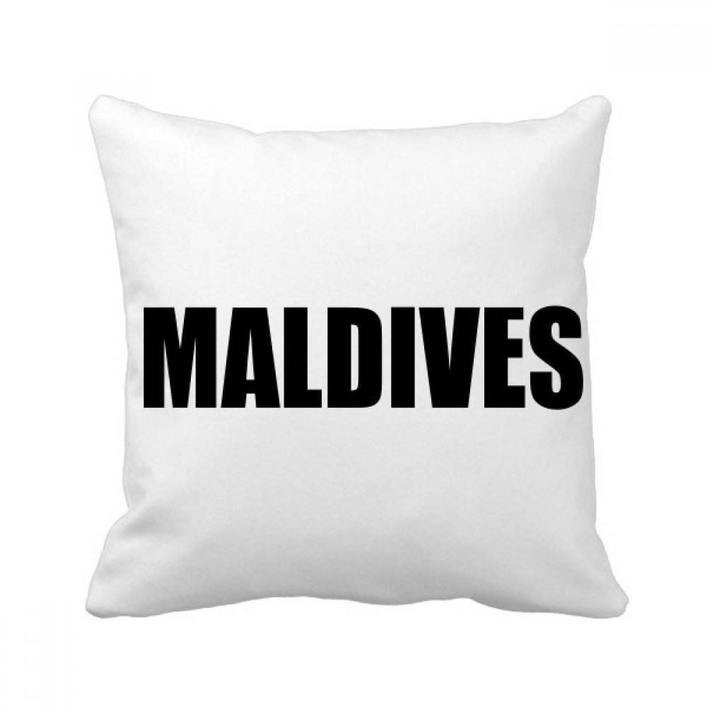 Coussin Maldives décoratif carré noir multicolor 40 x 40cm pour canapé