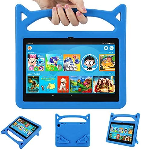 8 inch Tablet Case (2022 Release 12th Generation &10th Generation, 2020 Release)-Auorld All-New Kids-Proof Lightweight Tablet 8 Case,Not for Samsung Tablet-Blue