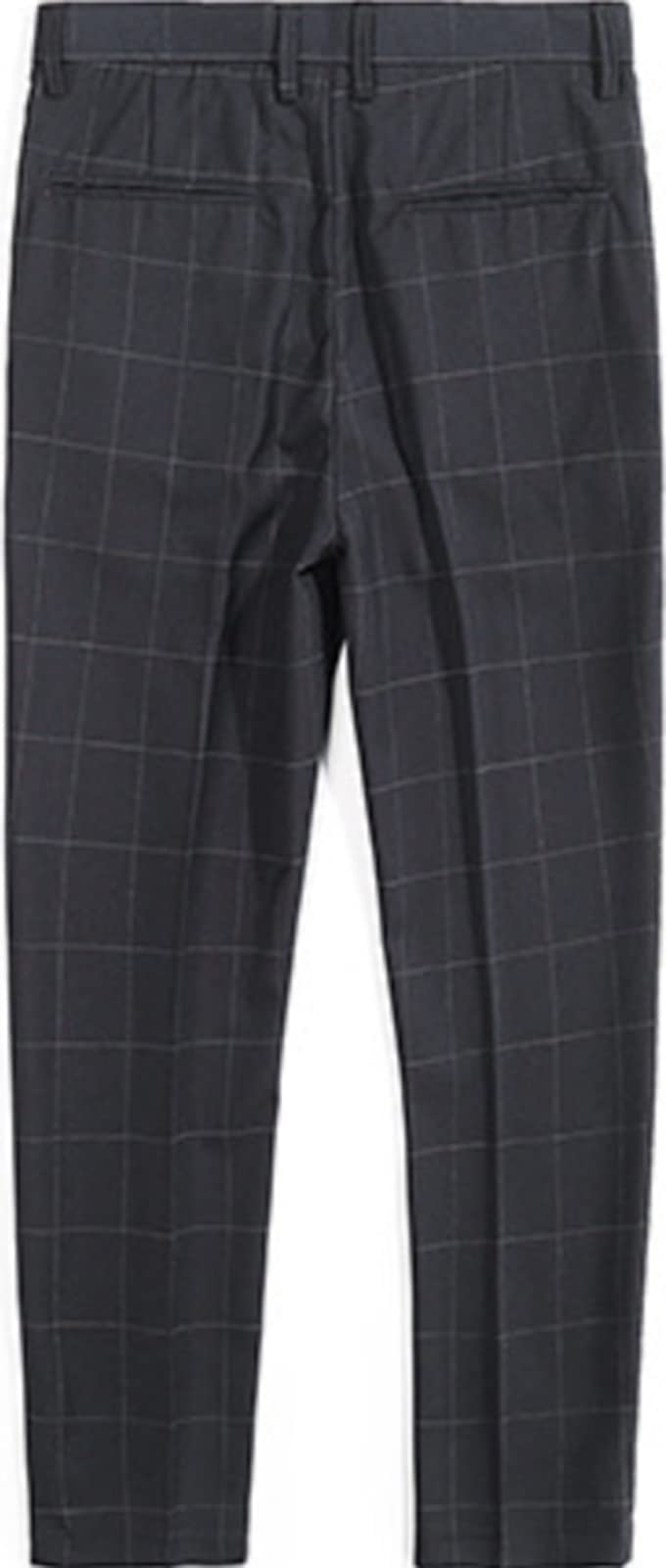 Pantalone Da Uomo A Quadri Con Vita Elastica Casual,Sottile Uomo Pantaloni Da Jogging Slim Fit,Alla Moda Pantaloni A Sezione,Con Tasche All'aperto Pant Eleganti 2,30