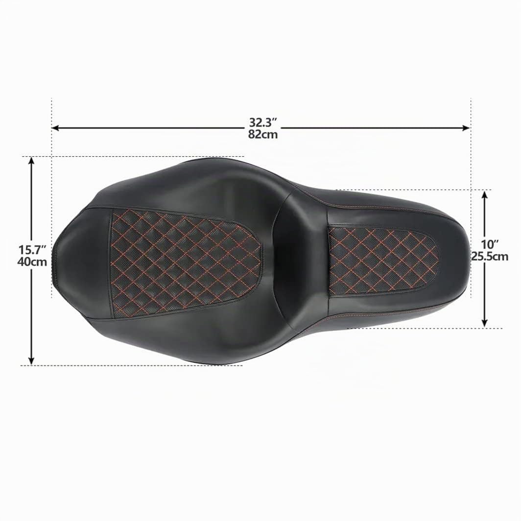 Selle Confort pour Harley Davidson Electra Glide Ultra Limited 09-20 RH5 Noir