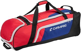 CHAMPRO Boss - Bolsa con ruedas, color escarlata, blanco, azul rey