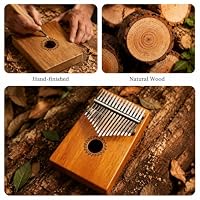 Kalimba Thumb Piano 17 Keys, Portable Mbira Finger Piano for Kids & Adults — image 4