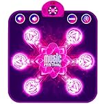LEAPRCSTORE Dance Mat Toys for Kids, Light Up Dance Pad Gifts for 3 4 5 6 7 8 9 10 Year Old Girls, Music Dance Play Mat with 6 Arrows & 5 Game Modes, Birthday Gifts for Girls Boys