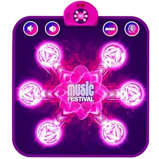 LEAPRCSTORE Dance Mat Toys for Kids, Light Up Dance Pad Gifts for 3 4 5 6 7 8 9 10 Year Old Girls, Music Dance Play Mat with 6 Arrows & 5 Game Modes, Birthday Gifts for Girls Boys