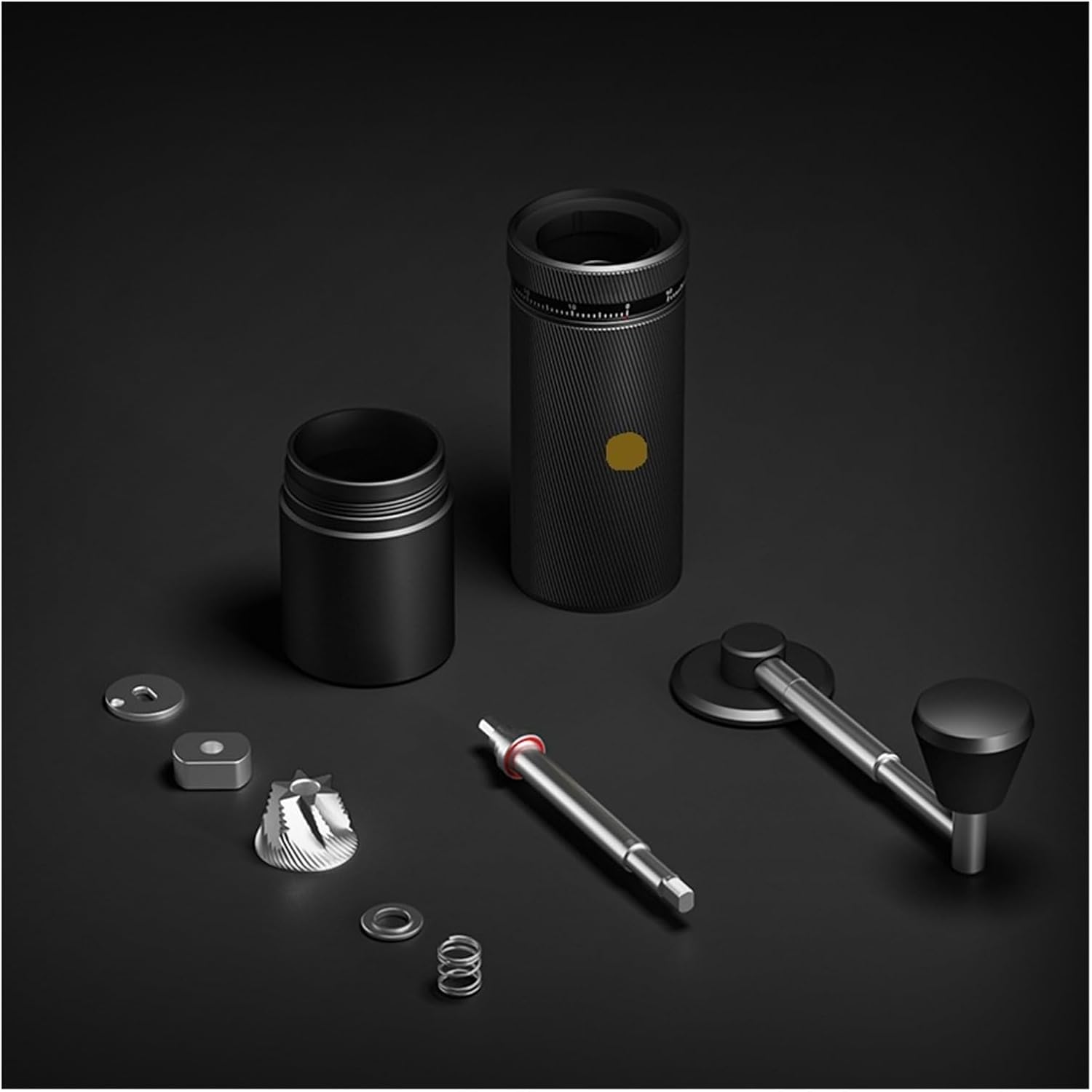 Manual Coffee Grinder External Adjustment 0.015mm Burr Inside Hand Grinder