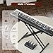 UMOMO UM-724 88 Key Digital Piano Keyboard with Piano X Stand, Full Size Electric Piano with Headphone, 3 Pedal, Electronic Piano for Beginner, Adults, Black