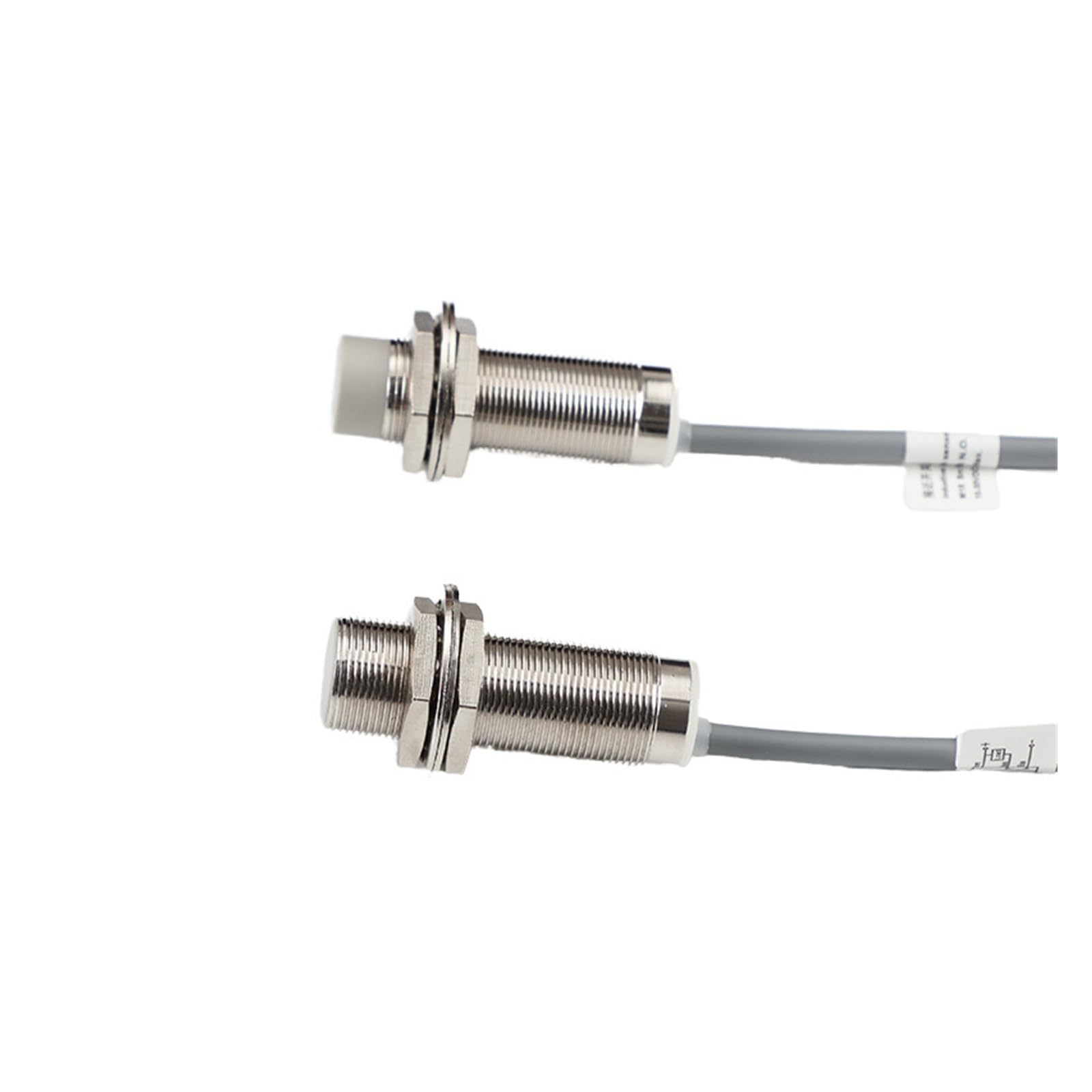 NOBIRTBSA M18 Flush NPN PNP NO Waterproof and Oilproof Inductive Proximity Sensor(M18 flush NPN NO-Sn: 5mm)