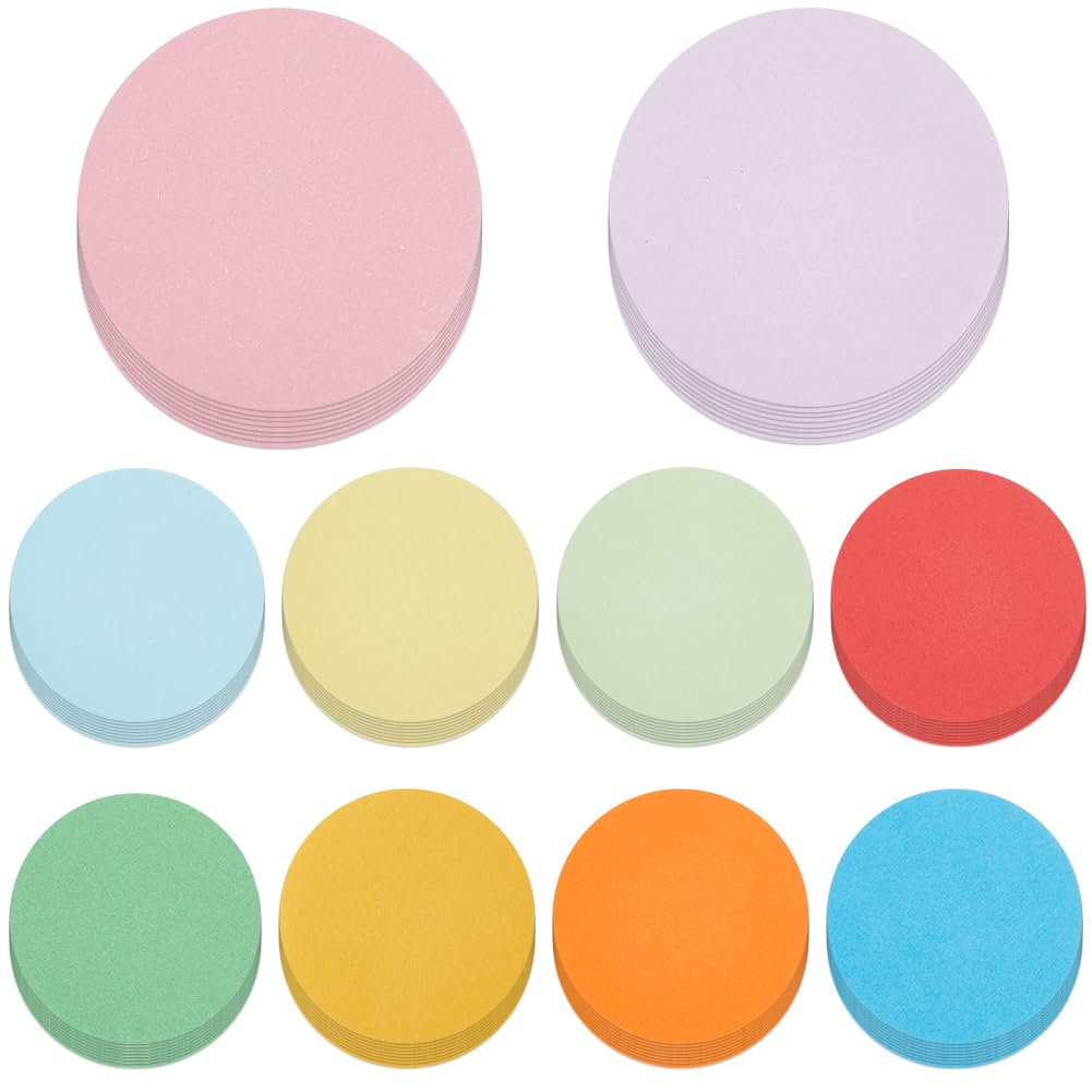 Ritagli di Carta Rotondi Colorati 2.2 pollici 100 pz per Bacheca Aula Decorazione Artigiana