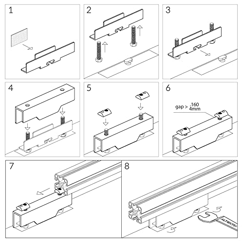 ALTERTIDE FIAT Ducato Dachträger Pilzkopf Halter - 2-teilig/Citroen Jumper/Peugeot Boxer