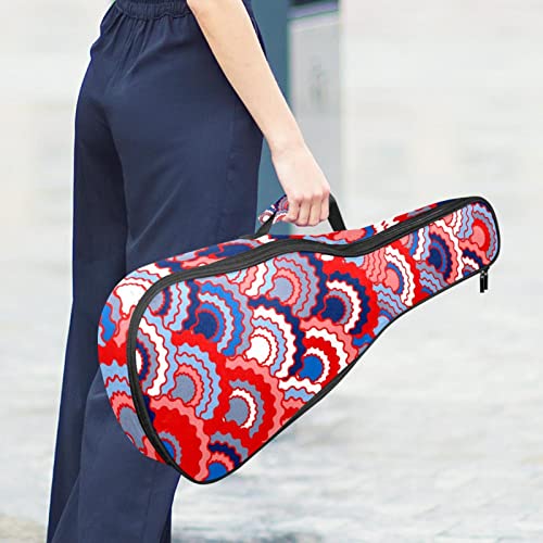 Sac à dos robuste pour ukulélé de concert bleu étanche rembourré - 6