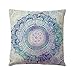 Hinleise Poszewki na poduszki poszewka na poduszkę okrągła mandala z nadrukiem kwadratowa zastępcza poszewka na poduszkę do sypialni salonu sofa łóżko